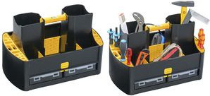 Allit Profi-Tragekasten McPlus Workman 19/62 mit herausnehmbaren Sortimentskästen, schwarz/gelb, Kunststoff, B/H/T: 48,5 x 30,0 x 29,5 cm - Bild 4