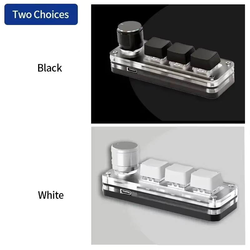 GGBEE Mechanische USB-Mini-Tastatur mit RGB-Programmierung und Makro-Funktion für Gaming und Photoshop, Schwarz - Bild 6