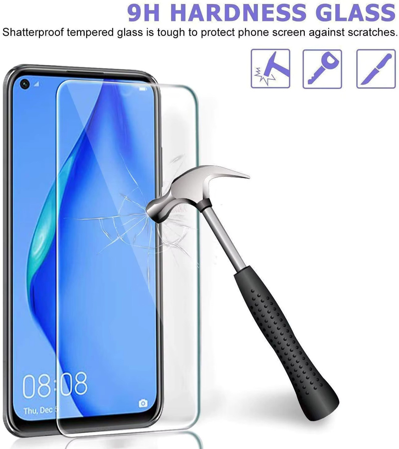 5 Stück Panzerglas Displayschutzfolie für Huawei Honor X5 X6 X6s X8 X8a X9 X10 X30 4G 5G in Transparent - Bild 2