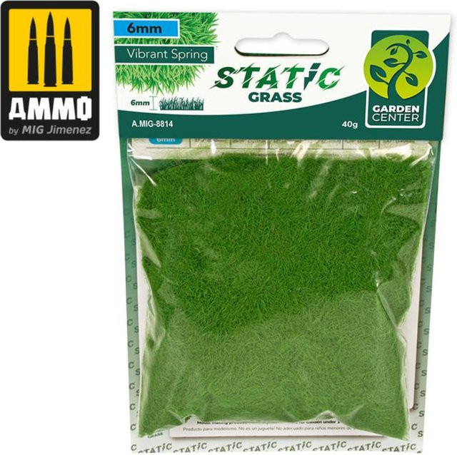 AMMO by MIG Jimenez Static Grass - Vibrant Spring - 6mm, Grün, Natur - Bild 1