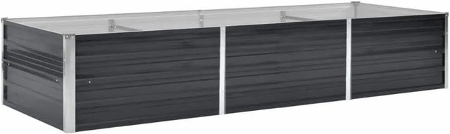 DELUKE Hochbeet OSKAR aus verzinktem Stahl in Anthrazit, B/T/H: 240 x 80 x 45 cm - Bild 1