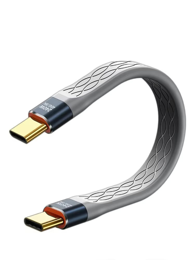 Nnbili USB-C zu USB-C Kabel mit 240W Schnellladefunktion, Thunderbolt 3 kompatibel, 40Gbps Datentransfer und 8K @ 60Hz Unterstützung - Bild 4