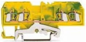 WAGO Schutzleiterklemme 280-677 Grün/Gelb für 0,5-2,5mmq (100 Stück) - Bild 1