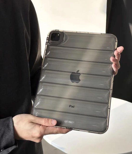 Transparente und weiche Schutzhülle für iPad Air, Pro, Mini und verschiedene Generationen, Schwarz - Bild 1