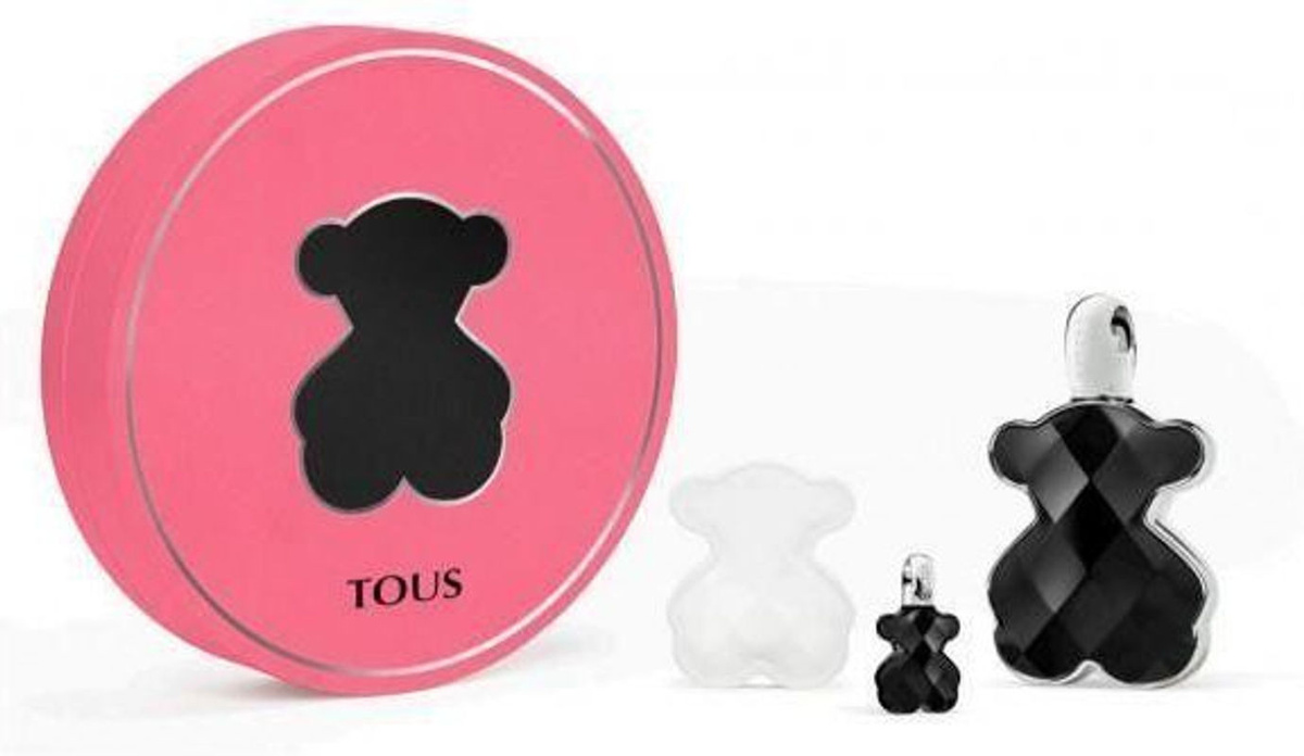 Tous Loveme The Onyx Parfum Set mit 3 Teilen in Schwarz und Rosa aus Stein und Glas - Bild 1