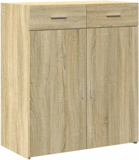 vidaXL Sideboard Sonoma-Eiche in Braun aus Holzwerkstoff, B/T/H: 80 x 42,5 x 93 cm - Bild 1