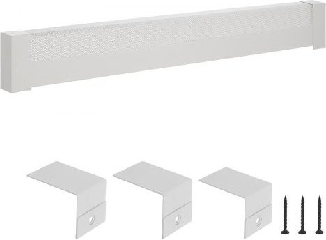 VEVOR Heizungsabdeckung Basic-Serie aus Stahl für elektrische Heizgeräte, Farbe: Weiß, B/H/T: 183,1 x 19,3 x 8,0 cm - Bild 1