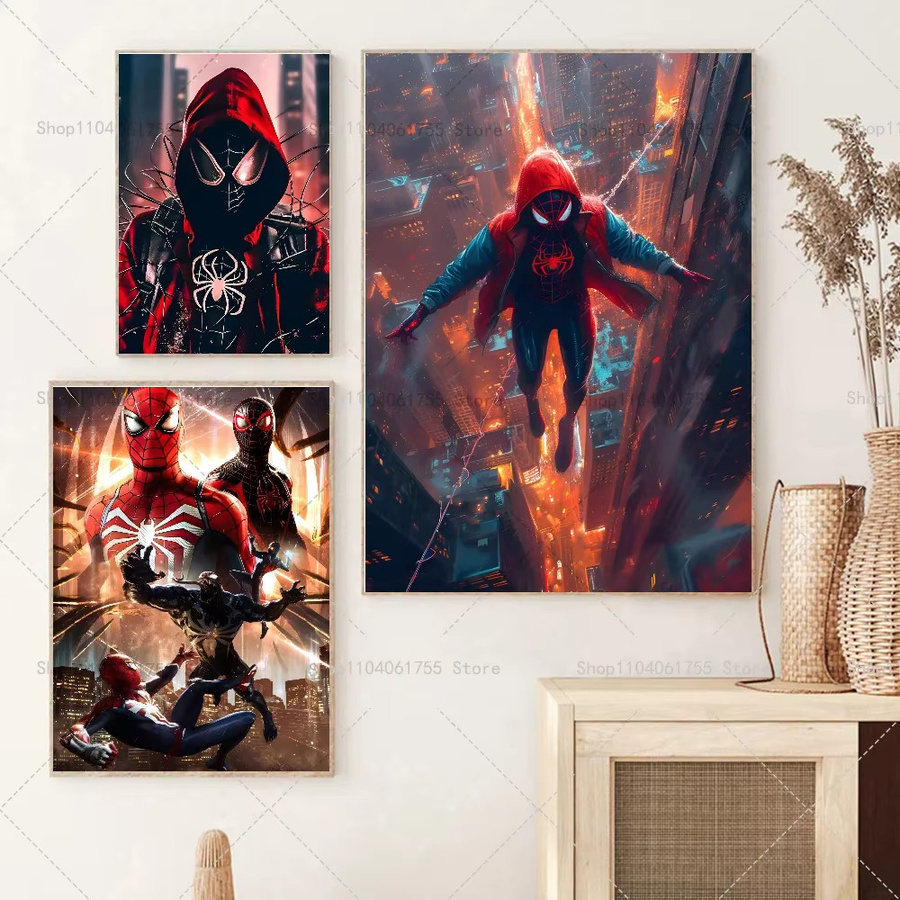 Kayou Marvel Classic Movie SpiderMan Wandkunst Poster, Mehrfarbiger Leinwanddruck für deine Heimdekoration - Bild 2