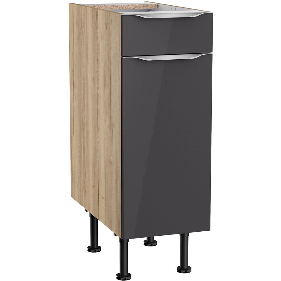 Optifit Küchen-Unterschrank Linus in Anthrazit-Wildeiche, B/T/H: 30 x 58,4 x 87 cm - Bild 2