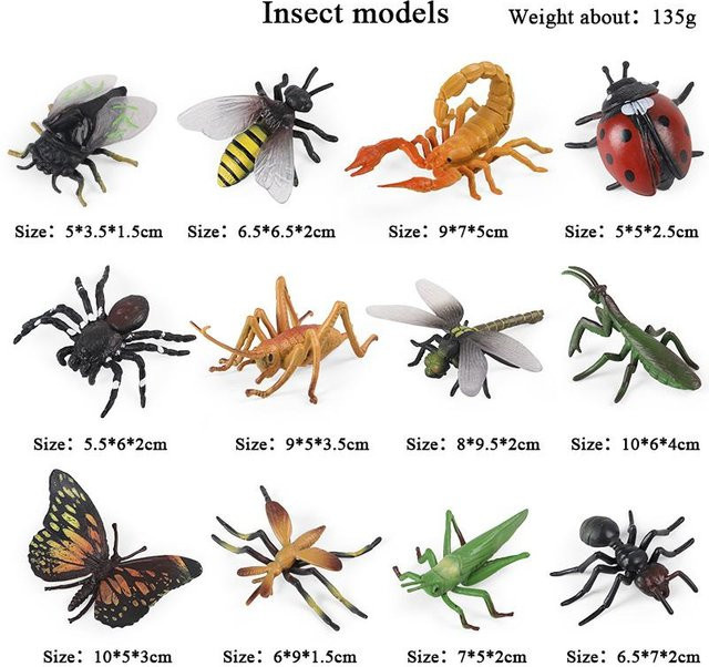 Oenux Wilde Insekten Tiere Modell Set Actionfiguren ab 3-6 Jahre - Bild 1