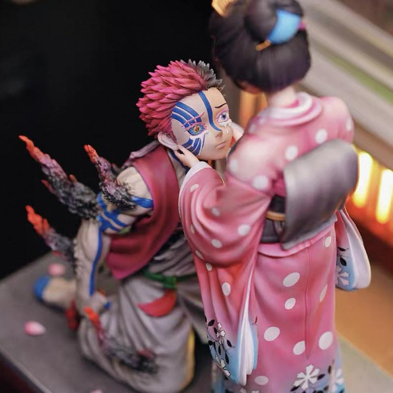 Demon Slayer Akaza Koyuki Figur, Kirschblüten-Szene Statue, 27cm, ab 14 Jahren - Bild 2