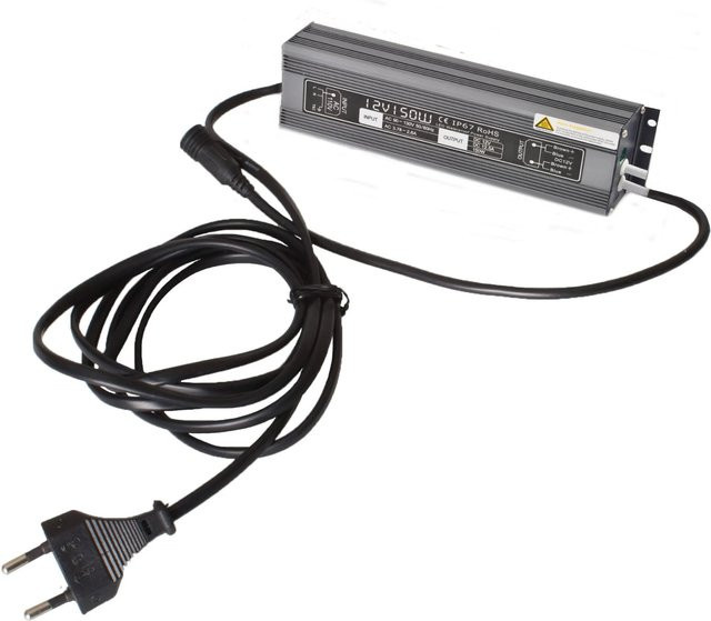 GroJa Trafo Driver für bis zu 5 Lichtleisten, 80 Watt, IP67, Schwarz - Bild 1