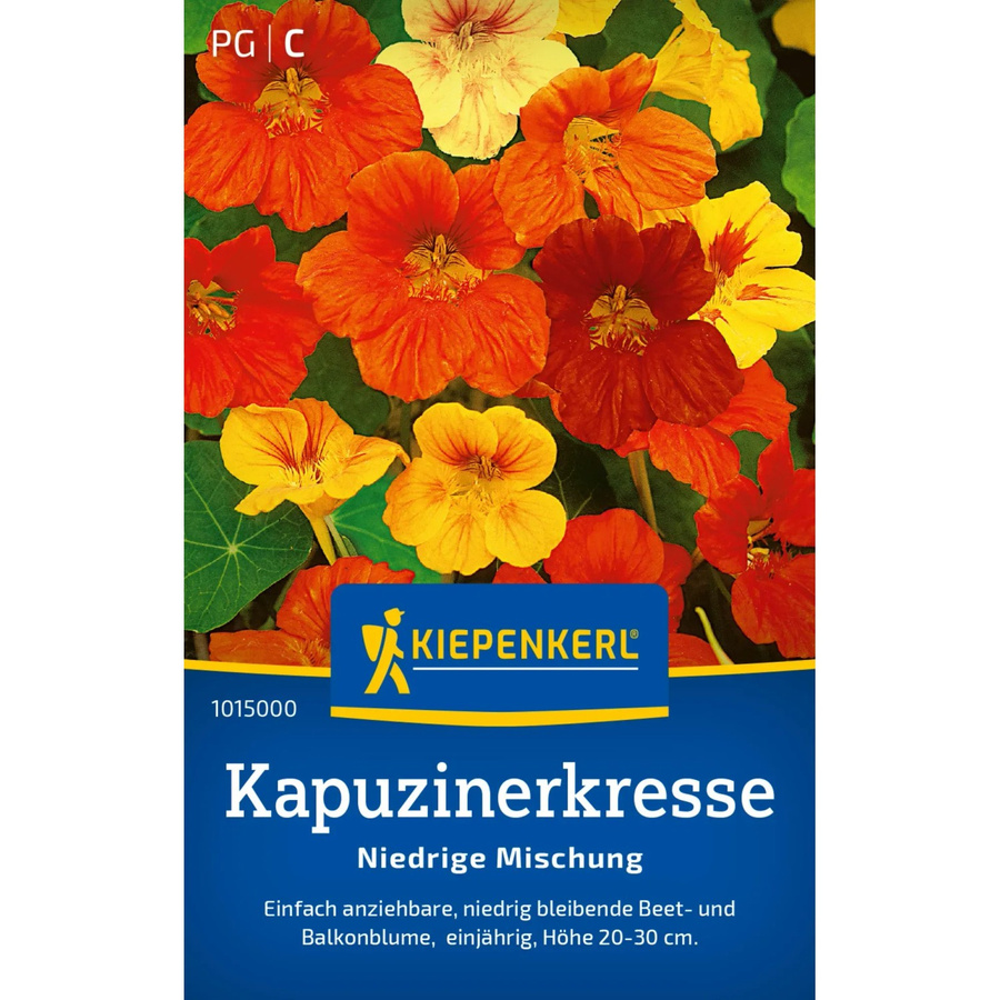 Kiepenkerl Kapuzinerkresse Saatgut Niedrige Mischung Mehrfarbig - Bild 2