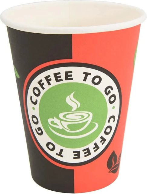 DELUKE Coffee To Go Pappbecher 1000 Stück, Einwegbecher für Kaffee und Tee, 300 ml, Mehrfarbig - Bild 1