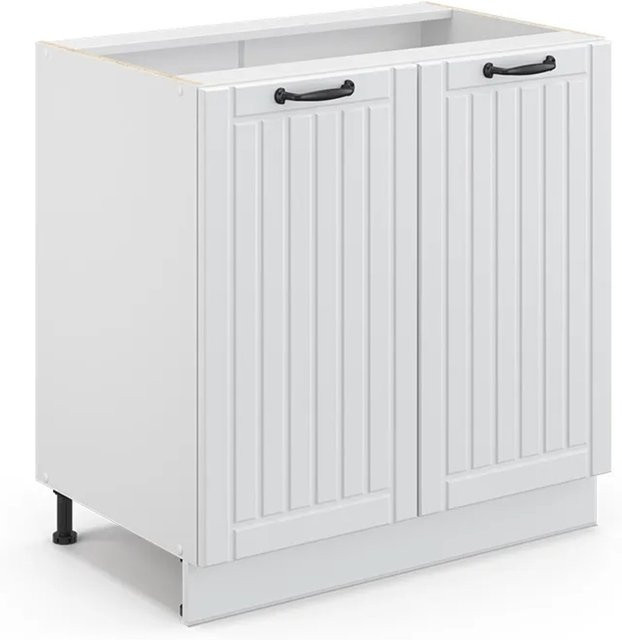 Vicco Spülenunterschrank Fame-Line in Weiß im Landhausstil mit Regal, Breite: 80 cm - Bild 2