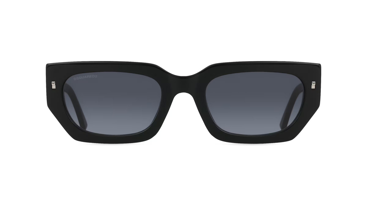 Dsquared2 ICON Sonnenbrille Damen, Vollrand, Quadratisch, Acetat, schwarz - Bild 1