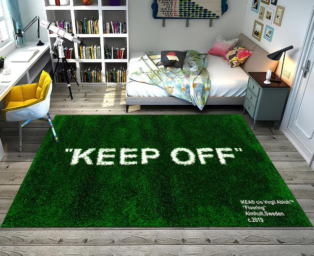 Keep Off Rug Grüner Teppich mit Grasmuster für dein Wohnzimmer - Bild 1