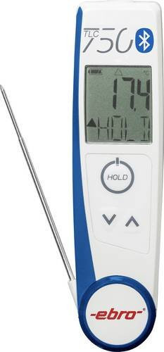 Ebro TLC 750 BT Infrarothermometer und Einstichthermometer für HACCP in Weiß, Messbereich -50 bis +250°C - Bild 1