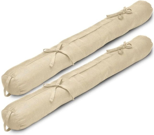 Beautissu Viento Zugluftstopper 2er-Set in Creme, B: 100 cm, H: 10 cm