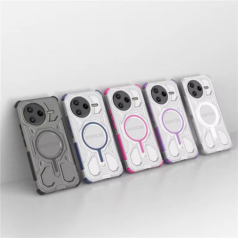 Robuste MagSafe-Schutzhülle aus hartem PC für Xiaomi Poco F7 Ultra, F6 und X7 Pro in Blau - Bild 6