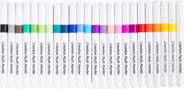 Creative Multi Marker von Creativ Company, 24 Farben Acrylmarker in Mehrfarbig - Bild 1