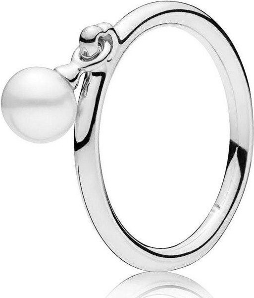 Perlenring 925 Sterlingsilber, Weiß, Damen - Bild 1