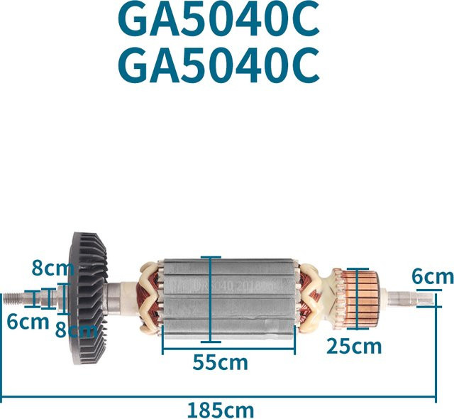 Makita Ersatzteil Rotor Anker für Winkelschleifer GA5040C AC220-240V - Bild 1