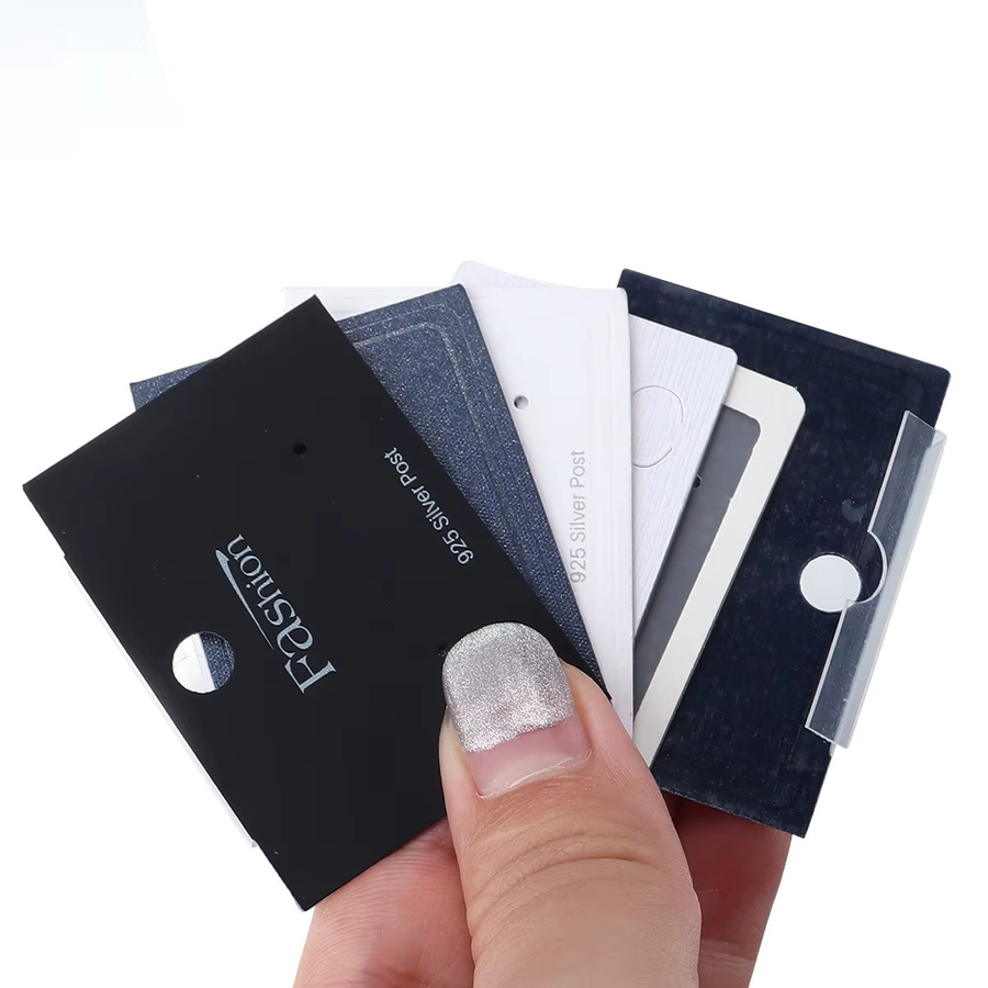 20 Stück Ohrring Display Karten von filluck in Silber zur Schmuckverpackung und Lagerung - Bild 6