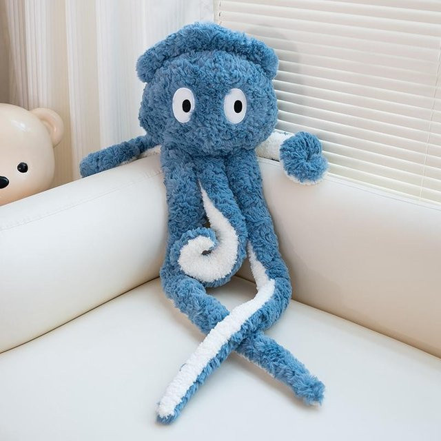 Yiran Health & Beauty Oktopus Plüschtier, Blau - Bild 1