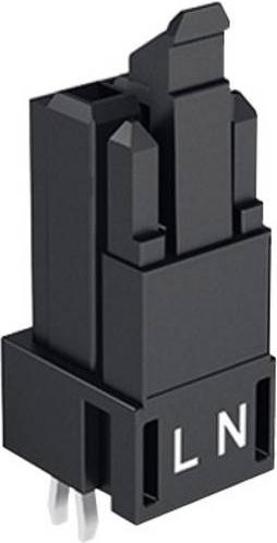 WAGO 890-842 WINSTA MINI Netz-Steckverbinder Buchse, Einbau vertikal, 2-polig, 16A, Grau, 100 Stück - Bild 1