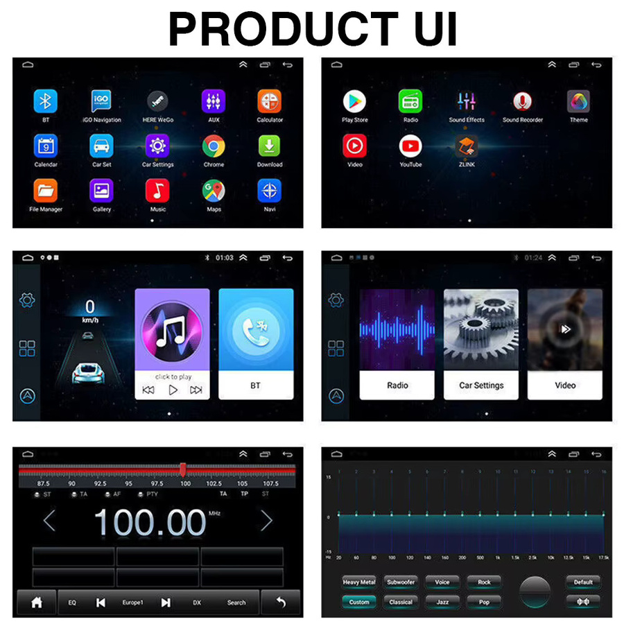 9 Zoll Android 14 Multimedia Navigationssystem mit Carplay und Android Auto für Volkswagen T6 Transporter Multivan 2016 - 2022, Schwarz, 4+64 GB - Bild 5