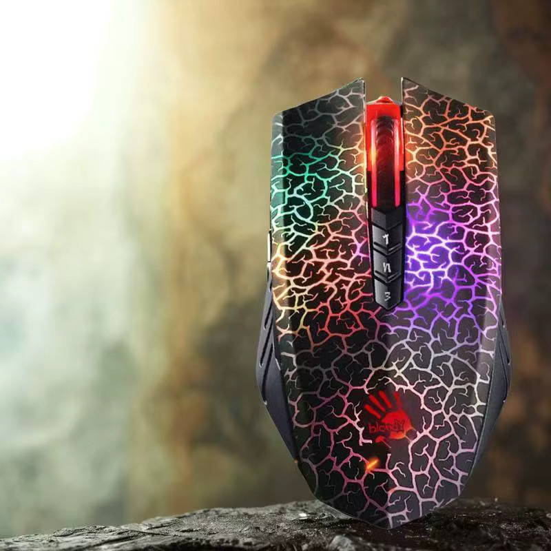 A4TECH A70 Bloody Light Strike Gaming-Maus in Schwarz mit 100–6200 CPI und 6 Scharfschützenmodi - Bild 4