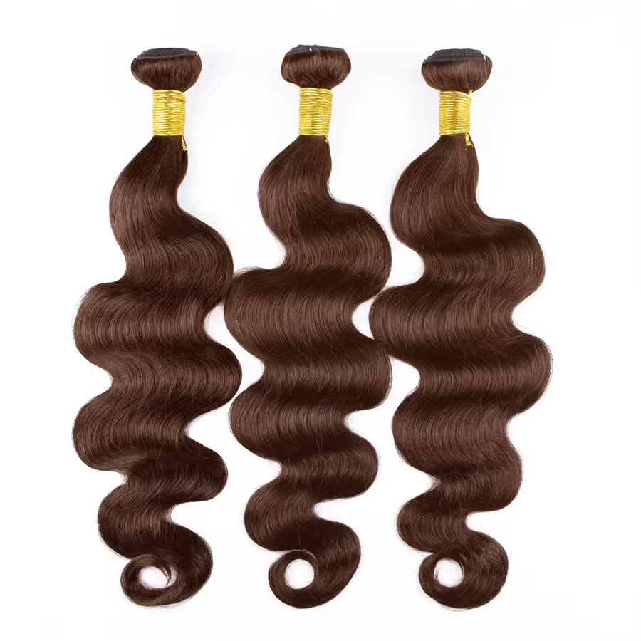 Happy Monday Body Wave Echthaar-Bundles, dunkelbraun, 4 Stück, Damen - Bild 2