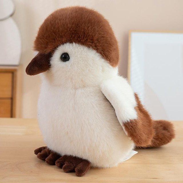 GDzaccly Vogelnesthäuschen Plüschpuppe, Plüschtier, braun - Bild 1