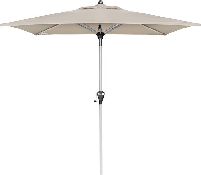 Doppler Sonnenschirm Active Auto Tilt Mittelmastschirm in Beige mit Silber, B x H: 210 x 140 cm - Bild 1