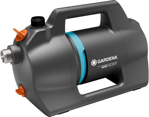 GARDENA Gartenpumpe Silent mit 4200 l/h Fördermenge und 600 W in Grau - Bild 1