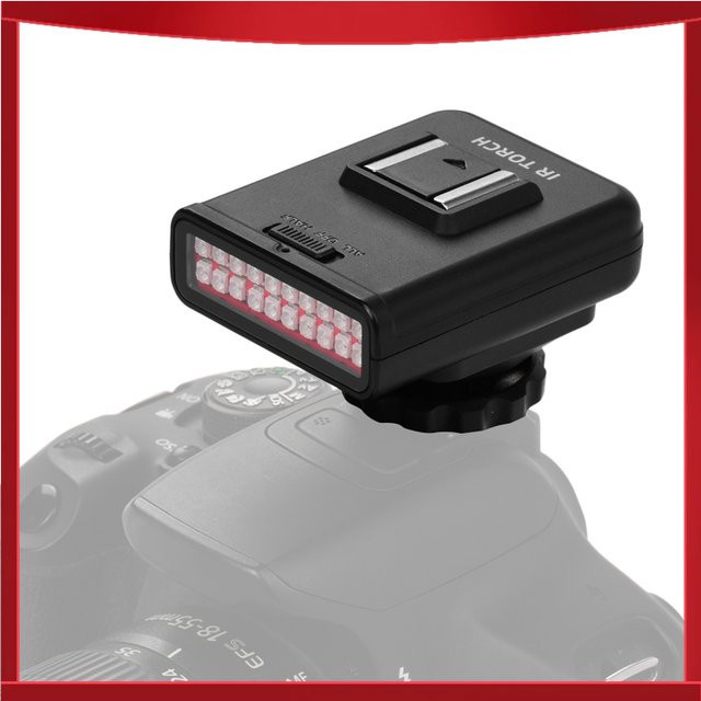 ORDRO LN-3 Studio IR LED-Licht Schwarz USB-aufladbarer Infrarot-Nachtlichtstrahler für DSLR-Kamera-Fotografie - Bild 1