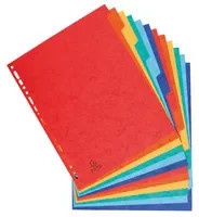 Exacompta Ordnerregister A4 Multicolor aus Papier mit 12 Trennblättern - Bild 1