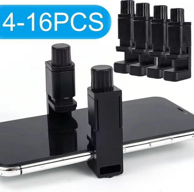 Universal Bildschirm Leuchte Clamp Halter Set zur LCD Display Reparatur, verstellbare Telefon und Tablet Befestigungs Clips, Schwarz - Bild 1
