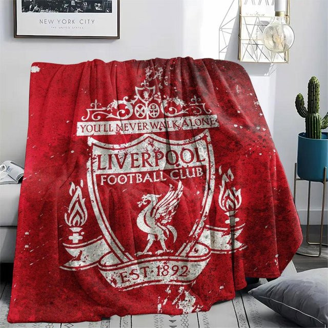 Flanell-Decke Liverpool von HAPPYDAYSET, weicher Überwurf in Rot, B/B: 80 x 120 cm - Bild 1