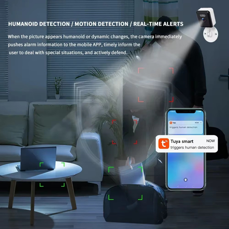 Tuya Smart Life Mini Kompaktkamera Outdoor WiFi Sicherheits-IP-Kamera mit 5MP und Personenerkennung - Bild 2