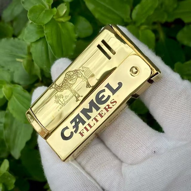 IMCO 6800 Kraftstofffeuerzeug in Gold, handbemalt und geschnitzt, winddichtes Zigarettenzubehör - Bild 1
