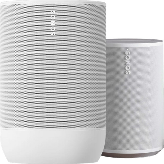 Sonos Move 2 und Era 100 Lautsprecher-Set in Weiß mit Bluetooth und Wi-Fi - Bild 1