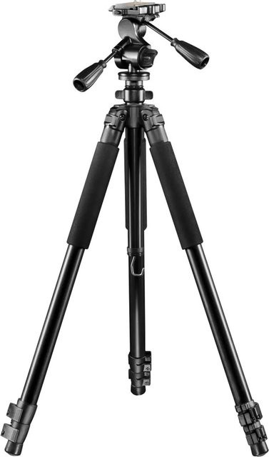 Walimex Pro FT-665T Kamerastativ mit 3D-Neiger in Schwarz, Höhe: 185 cm, Traglast: 12 kg - Bild 1