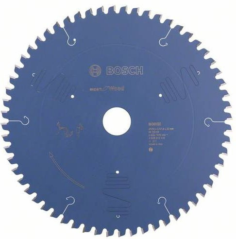 Bosch Expert for Wood Kreissägeblatt, Carbide Tipped, Durchmesser: 250 mm, Bohrung: 25 mm, Breite: 2,4 mm, 60 Zähne - Bild 1