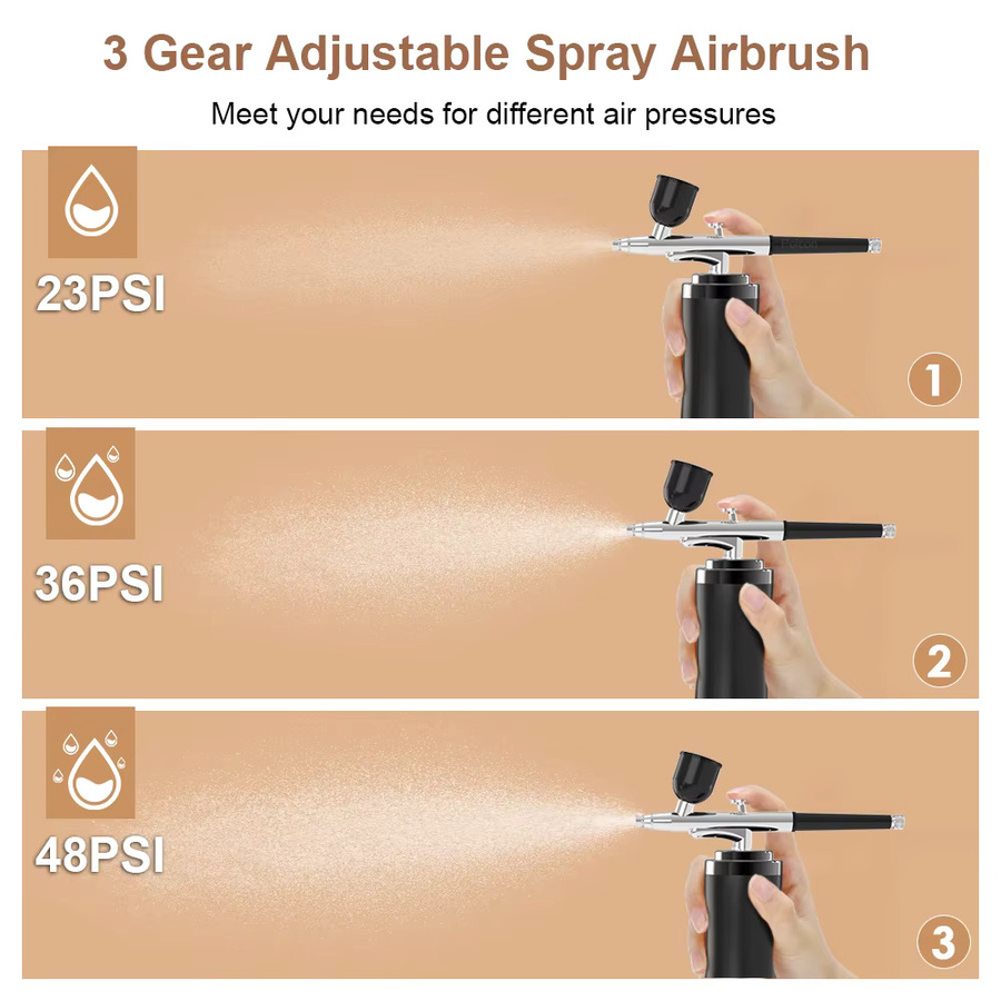 Peicon Airbrush mit Kompressor, Unisex - Bild 4