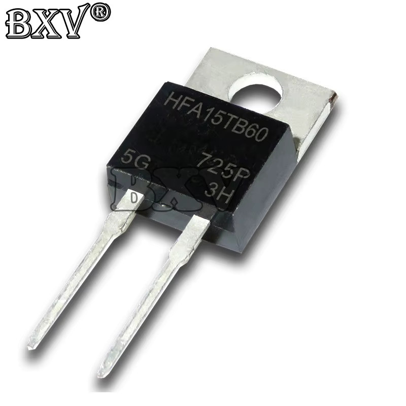 10er Set BXV Leistungstransistoren HFA15TB60 und HFA25TB60 in Schwarz im TO-220 Gehäuse - Bild 2