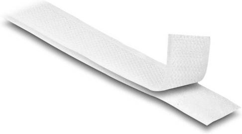 Delock 20921 Klettband zum Aufnähen mit Haft- und Flauschteil, Weiß, Länge: 15 m, Breite: 2 cm - Bild 1