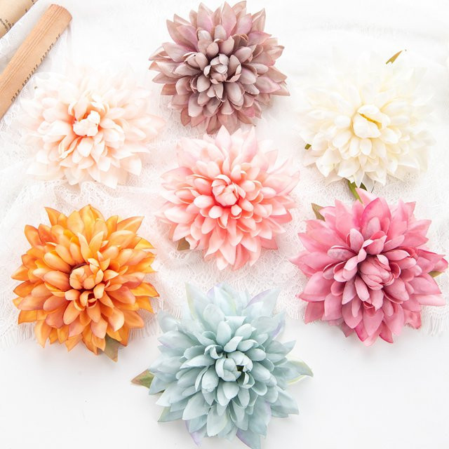 Künstliche Gerbera aus Seide in Multicolour für Hochzeitsstrauß, Party-Dekoration und DIY-Geschenke - Bild 1