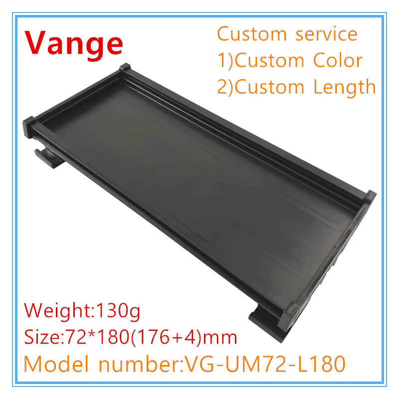 Vange DIN-Schienen-35-mm-Modulhalterung Anschlussdose UM72 mit PA-Platten und PVC-Gehäuse in Grün und Schwarz, B/H: 72 x 180 mm - Bild 2